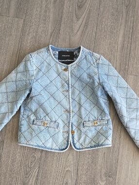 COACH Heritage C Quilted Denim Jacket